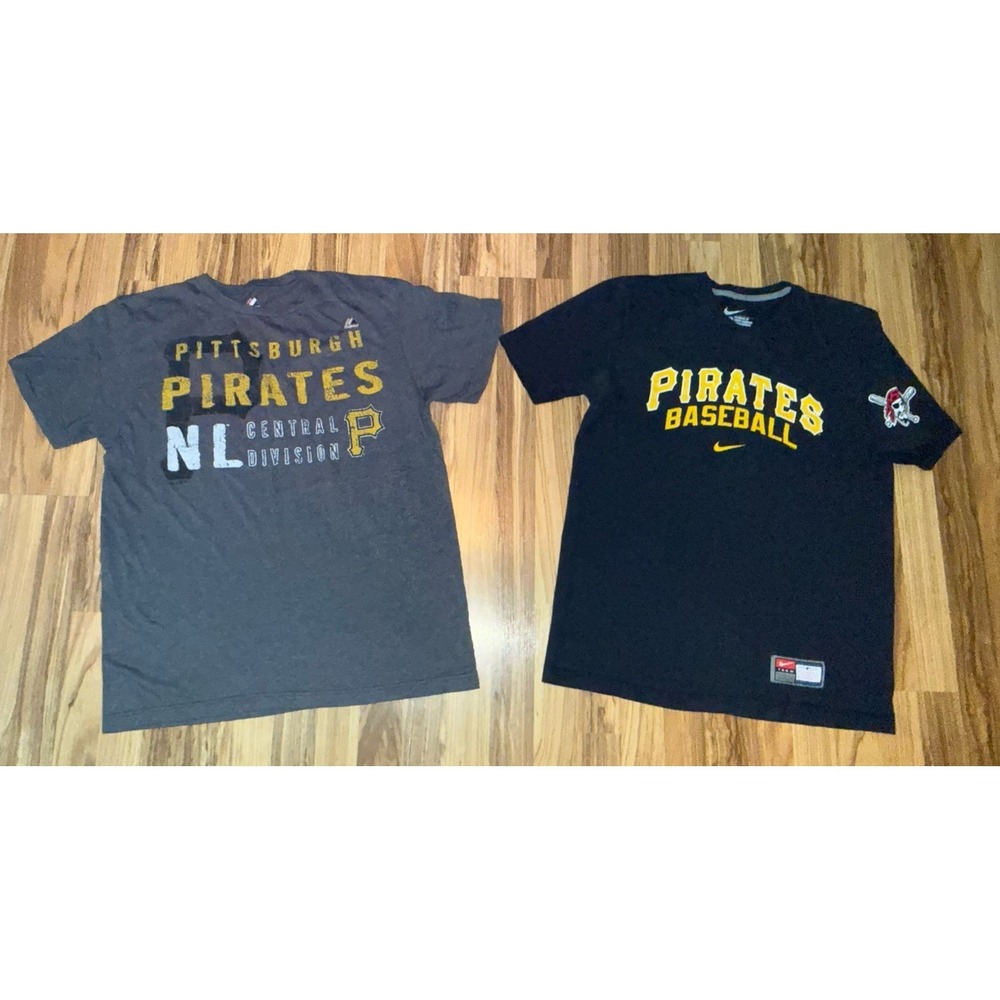 Pittsburgh Pirates Men's Sz L Large T-shirt Lot Nike Majestic‎ Graphic Tee